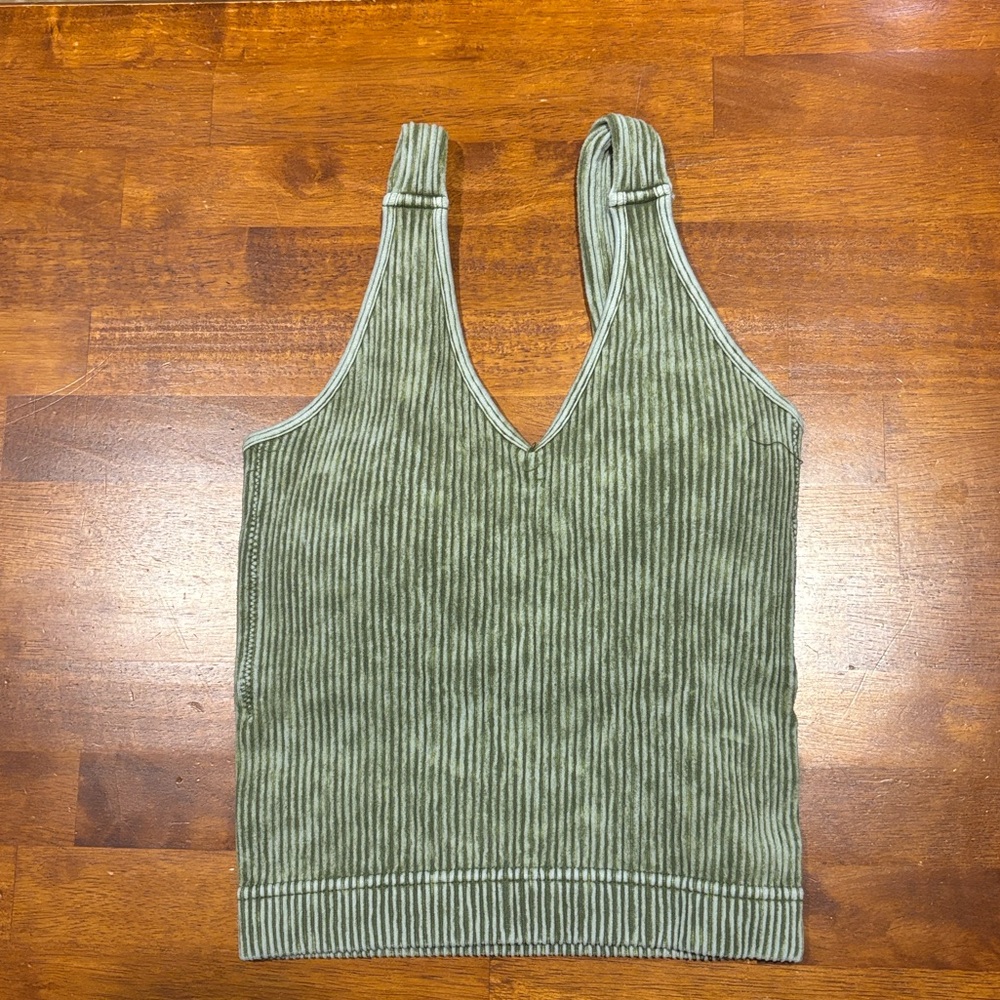 Ash Olive Mineral Wash Brami Top